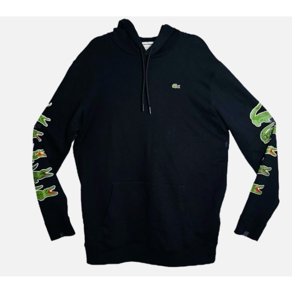 Lacoste Mens Size Large 7 LT Navy Blue Anniversary Edition Hoodie NWT‎